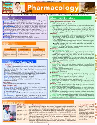 9781423207498 Pharmacology Study Chart:  Digital (Lifetime Access)