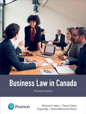 9780137641550 Business Law In Canada: Ebook (Perpetual)