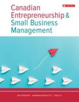 Canadian Entrepreneurship & Small Bus Mgmt: Ebook & Connect